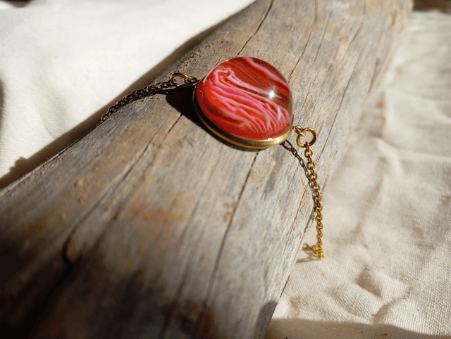 Bracelet résine rose