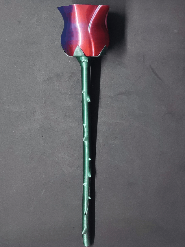 Rose 3 couleurs (rouge jaune bleu)